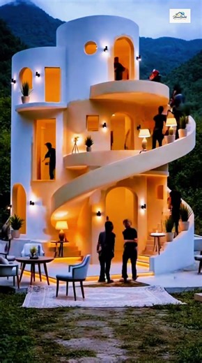 Dream House with a Stunning Spiral Design 🏡✨#homedecor #epoxyresin #resinart