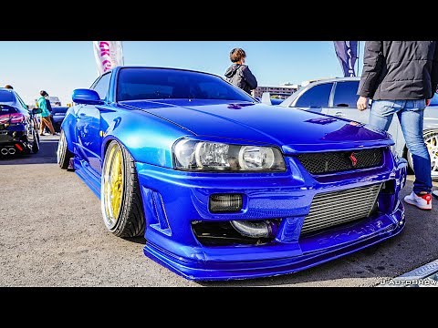 (4K)NISSAN ER34 SKYLINE modified 日産 ER34スカイライン カスタム スタンスネーション群馬 - STANCENATION GUNMA 2020
