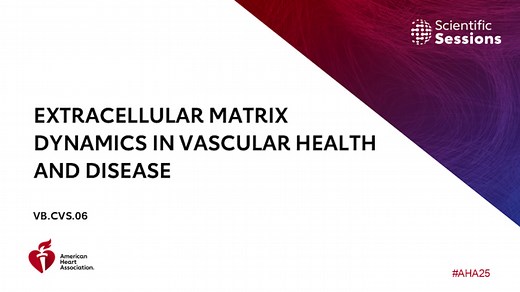 Extracellular Matrix Dynamics in Vascular Health and Disease
