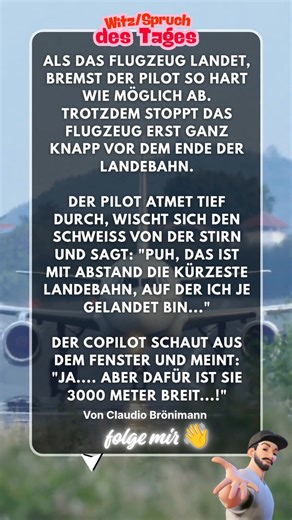 1.9K reactions · 179 shares | ✈️ Als das Flugzeug landet, bremst der...