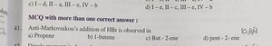 Question:Anti-Markovnikov's addition of HBr is observed in wh... | Filo