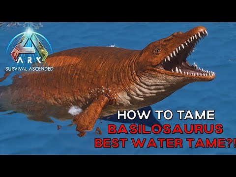 Ark Survival Ascended | How To Tame BASILOSAURUS And Why! - Best Water Tame