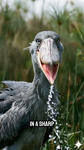This Bird is a Living Dinosaur! 🦖😱 #ShoebillStork #shortsvideo