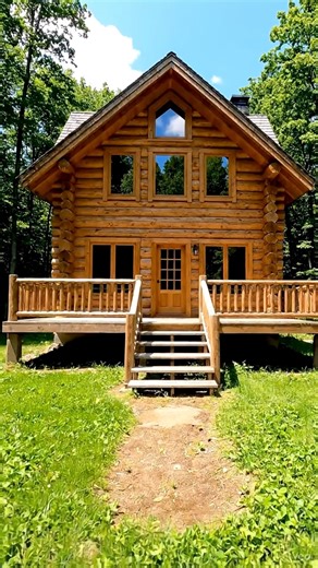 Could You Trade City Life for This Luxury Forest Retreat? Hidden deep in nature, this eco-friendly luxury cabin combines warm wood design with modern comfort. A dream escape for those who love high-end travel, sustainable living, and peaceful forest getaways. | Mountain Cabin