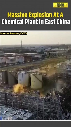 Massive Explosion At A Chemical Plant In East China #news #china #latestnews #gasleak #worldnews