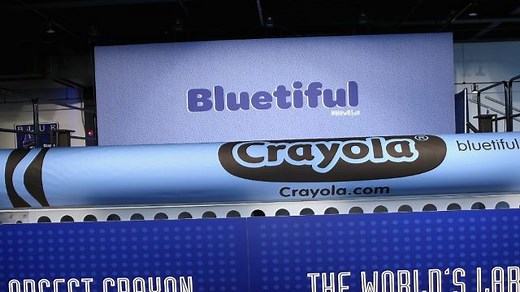Crayola’s new blue crayon has some seeing red