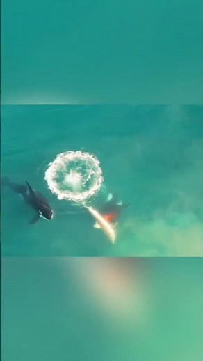 3 KILLER WHALES HUNT GREAT WHITE SHARK! (ORCA v SHARK)