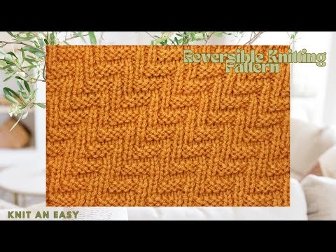 Beautiful Reversible Knitting Pattern for Scarf, Blankets, Jacket, Sweater (great for scarves)