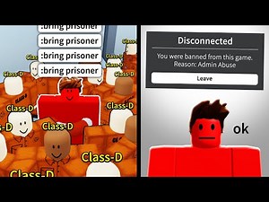 I got banned for using roblox SCP admin.. (are you kidding me)