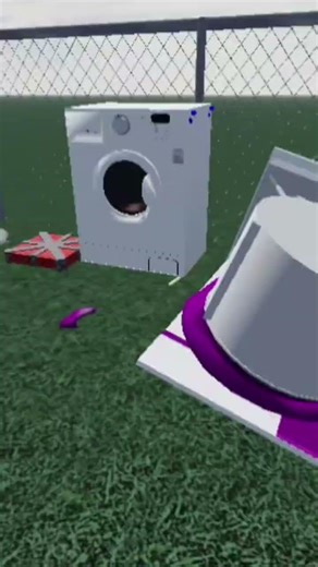 Roblox Dyson washing machine flying