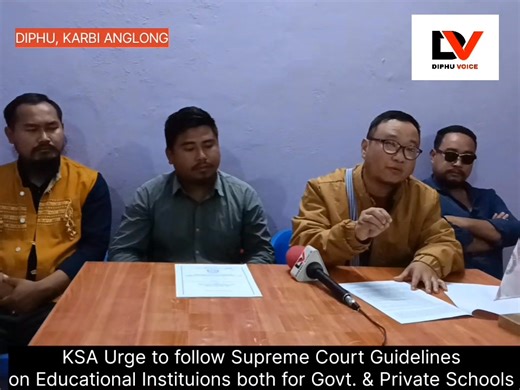 Supreme Court Declares Menstrual Hygiene Facilities in Schools as Constitutional Rights; Regarding this, the Karbi Students Association (KSA) submitted a memorandum to KAAC, Education EM Richard Tokbi and Inspector of Schools (IS) appealing to follow the Supreme court Guidelines on Educational Institutions from Class VI- XII and implement it as early as possible. As noted, The judgment was delivered by the Supreme Court of India in Dr. Jaya Thakur v. Government of India and Others, bearing Neutr