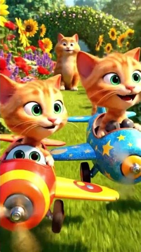 “Tiny Kittens Become Pilots 🧑‍✈️🐾 | Cutest Airplane Race Ever!”