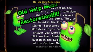 Old Help Menu Restoration! Mod for My Singing Monsters | MSM Mods