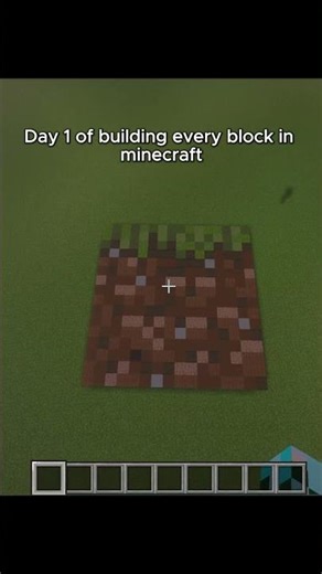 Building Every Block In Minecraft Day 1 #minecraft #building