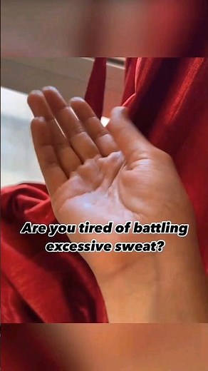 How to stop excessive sweating? #hyperhydrosis #stopsweating #shorts
