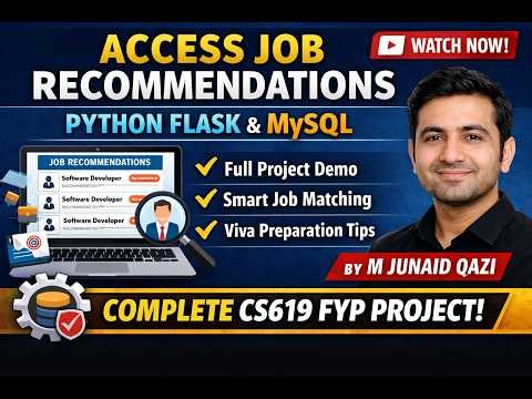 Access Job Recommendations System | Python Flask & MySQL | Complete CS619 FYP Project