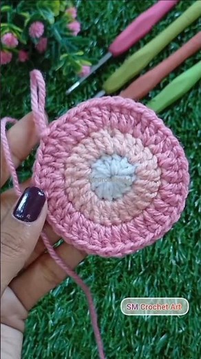 How to make a beautiful Crochet Coaster Pattern 🌸 || Crochet coaster for beginners #crochet #coaster
