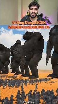 10 King Kong VS 5,000,000 Goril ! 🦍