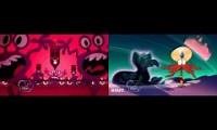 Mix of 2 videos from youtube : Wander Over Yonder intro Sparta Remix