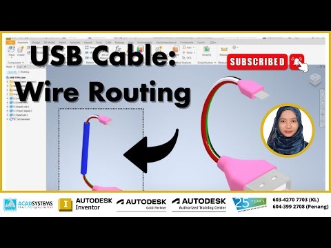 USB Cable Wire Routing