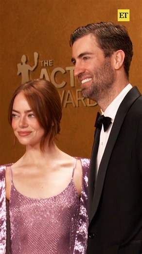 Emma Stone and husband Dave McCary's #ActorAwards looks get an 'Easy A'. 💖 | Entertainment Tonight