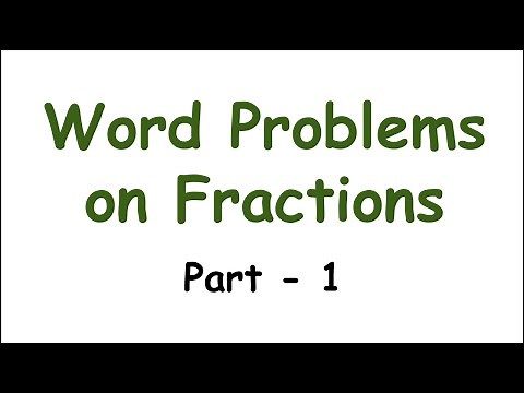 Word problems on fractions | Class 6