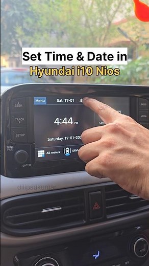 How to set time & date in Hyundai cars