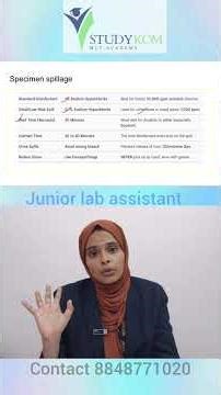 specimen spillage | junior lab assistant | #jla #labassistant