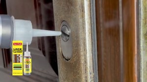 Graphite Lock Lubricant Powder - Smooth Key Insertion, Prevents Rust & Dust, Quick-Dry Non-Sticky Formula for Door Locks, Padlocks - Needle Applicator Included, Maintenance Spray for Sticky Cylinders