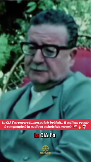 La CIA l'a renversé… son palais brûlait… il a dit au revoir à son peuple à la radio et a choisi de mourir 🇨🇱🔥💀 #All#Allendei#ChiliA#CIAs#Kissingero#GéopolitiqueTS-CLÉS : Salvador Allende dernier discours radio 1973, CIA coup état Chili Allende, palais La Moneda bombardé 1973, Allende suicide ou assassinat, Kissinger renverse Allende Chili, Pinochet coup état CIA soutien, Allende dernier mots peuple chilien, exhumation Allende 2011 autopsie, AK-47 Castro Allende mort, Chili 11 septembre 1973 