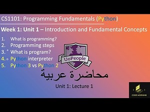 (Ar) CS1101: Week 1 Lecture 1