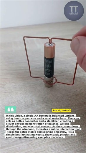 No glue. No magnet. So how is this battery standing like that?!