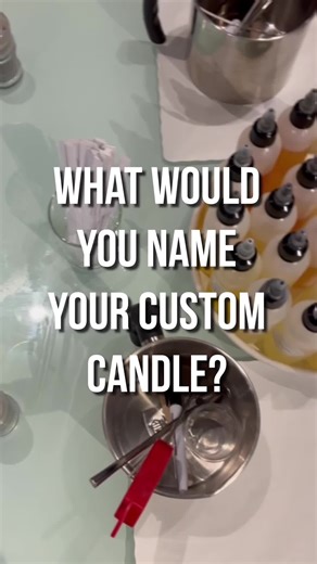 Some recent customer-created candle names!🕯️✨ What would you name your own candle? Use code CANDLE10 for 10% off you candle making class!! #valentinesdaygift #datenight #thingstodo #chicago #fyp