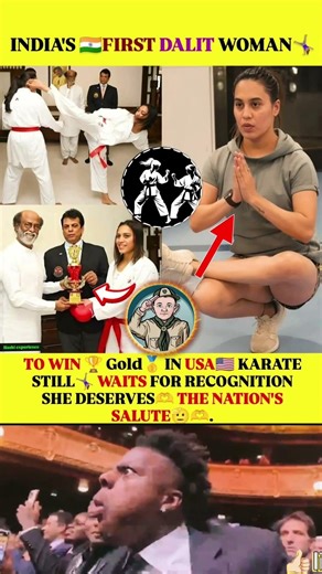 🫡India's🇮🇳 First 🥇Dalit Woman to Win Gold in🇺🇸 USA! 🇮🇳🔥🫡#shorts #proudindian #salute