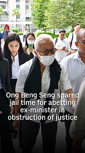 20K views · 129 reactions | Malaysian property tycoon Ong Beng Seng was fined S$30,000 on Friday (Aug 15) for abetting former Transport Minister S Iswaran in the obstruction of justice. Even though the judge said a starting sentence of 15 weeks' jail would have been appropriate, she agreed that "judicial mercy" was justified as the 79-year-old Malaysian is currently battling a rare bone marrow cancer. #singapore #singaporenews #ongbengseng | CNA | Facebook