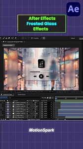 After Effects Frosted Glass Effects tutorial. #aftereffects #tutorial #glasseffect