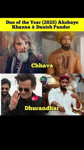 Duo of the Year 2025: Akshaye Khanna & Danish Pandor Dominate Chhava Dhurandhar | #shorts