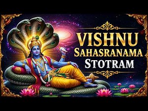 Vishnu Sahasranama Stotram | Full Chant With Lyrics | Divine Vishnu Mantra for Peace
