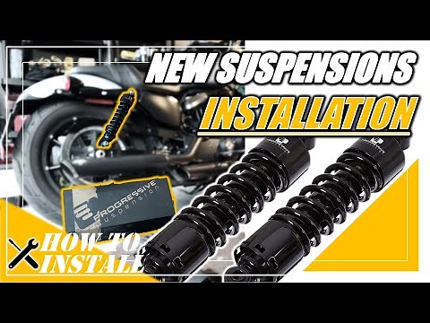 How to Install Progressive Suspension 412 Shocks on Sportster Iron 883