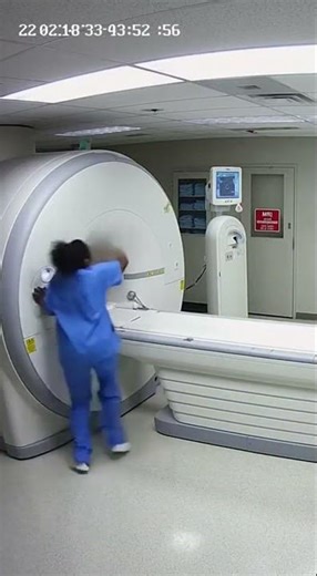 CCTV Reveals Sudden MRI Magnet Accident | LensHive01