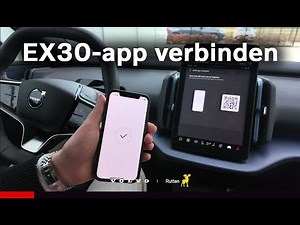 Uitleg hoe u de EX30-app kan verbinden met uw Volvo EX30