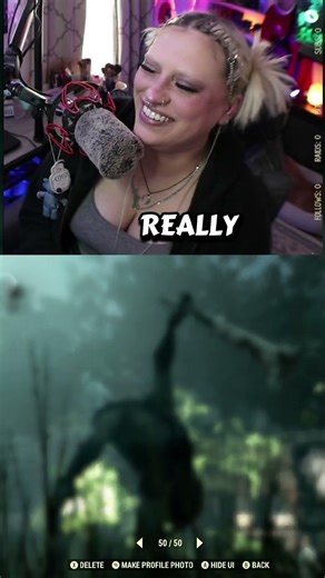 its bigfoot! i swear! tested it, bigfoot gets blurred w snap shot camera 😅👏🏼 #fallout76 #fallout