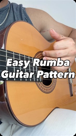 Kia Tabandeh Music 🇮🇷🇦🇺 on Instagram: "Easy Rumba Guitar Pattern 🎸🔥 . . Save this post for later! This 30 second rumba pattern works amazing with every progression! . . #rumba #guitar #spanishguitar #guitartutorials #guitarlessons"