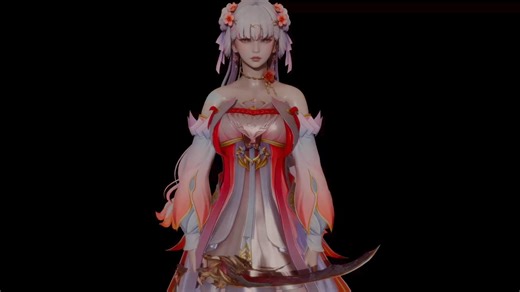 【唯美展现】HS2仙女降临！今汐长裙，翩翩起舞的优雅与魅力🌸