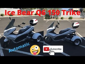 Ice Bear Q 6 150 Trike Scooter Review In White