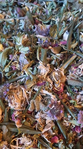 Slippery elm: Forms a soothing, gel-like coating called mucilage that protects and heals the lining of the gastrointestinal tract. This can help with conditions like IBS, reflux, and gastritis by reducing inflammation and irritation. Lemon verbena: Traditionally used to alleviate indigestion, cramping, gas, and bloating. Bee balm: As a carminative herb, it can reduce gas, bloating, and indigestion, especially when accompanied by feelings of coldness. Calendula: Its anti-inflammatory, astringent,