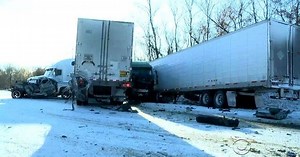 Deep freeze turns Southern highways into ice rinks