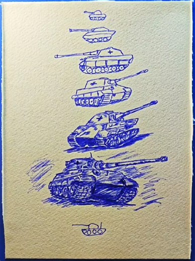 Drawing a King Tiger Tank: Step-by-Step Guide