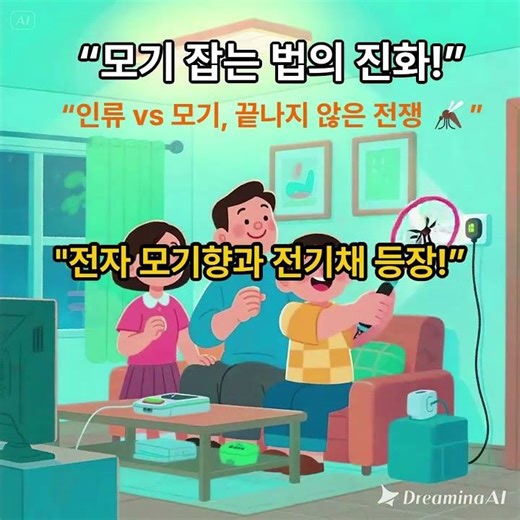 “시대별 모기 잡는 법, “모기와 인간의 전쟁史”!”