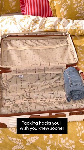 Heading off to res soon? These packing hacks will save you space and time 🤩 Shop our luggage range on our website! #ForTheHomeYouLove #homechoice #homechoiceLuggage #luggage #packinghacks #hack #tip